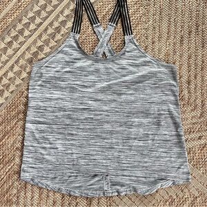 Lole Black and Gray Strappy Activewear Tank Top